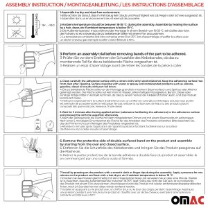 Ford Transit Stop Light Frame - Omac - Chrome ABS - Gloss Silver - 2014